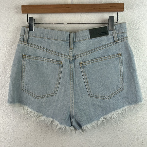 New nwt Carmar vintage patch cutoff Jean shorts - Picture 7 of 9